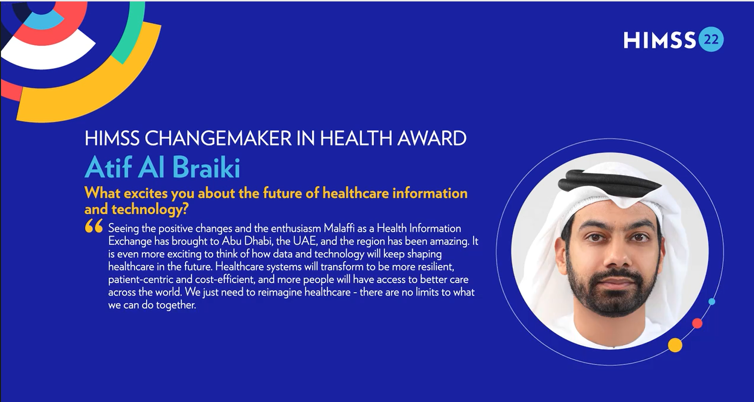Atif Al Braiki HIMSS22 Changemaker in Health